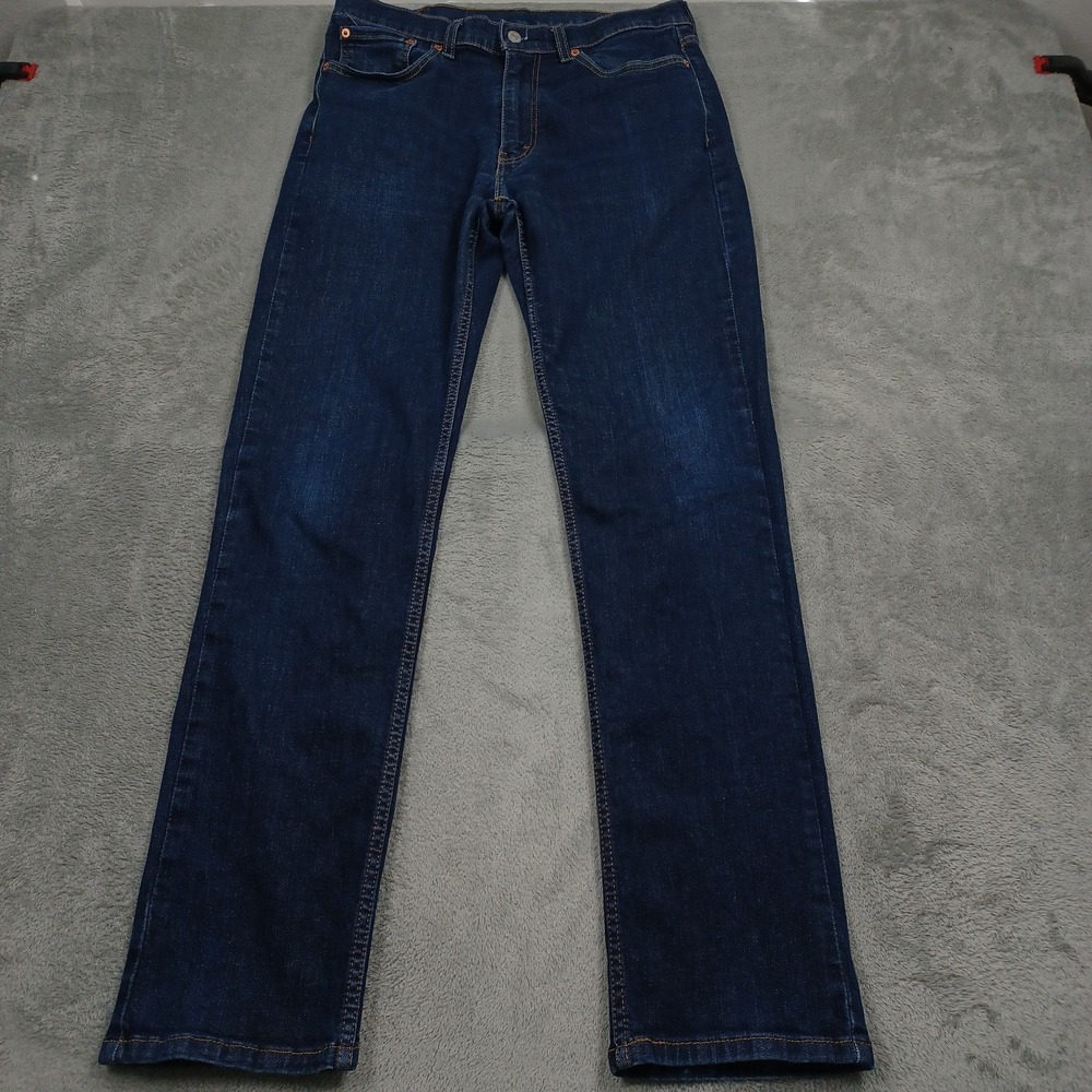 Levis 514 Jeans Mens 34x34 Blue Denim Casual Straight Fit Modern Pockets